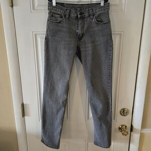 Levis 511 Jeans Mens 30x30 Gray Straight Leg Low Rise Stretch Denim WPL 423